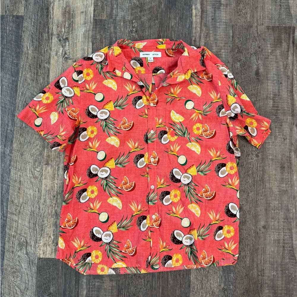 Old navy tropical/ Hawaiian shirt
